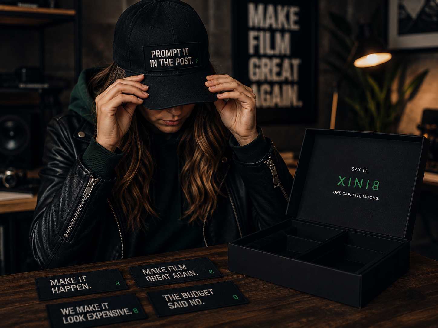 ONE CAP. FIVE MOODS. — scene