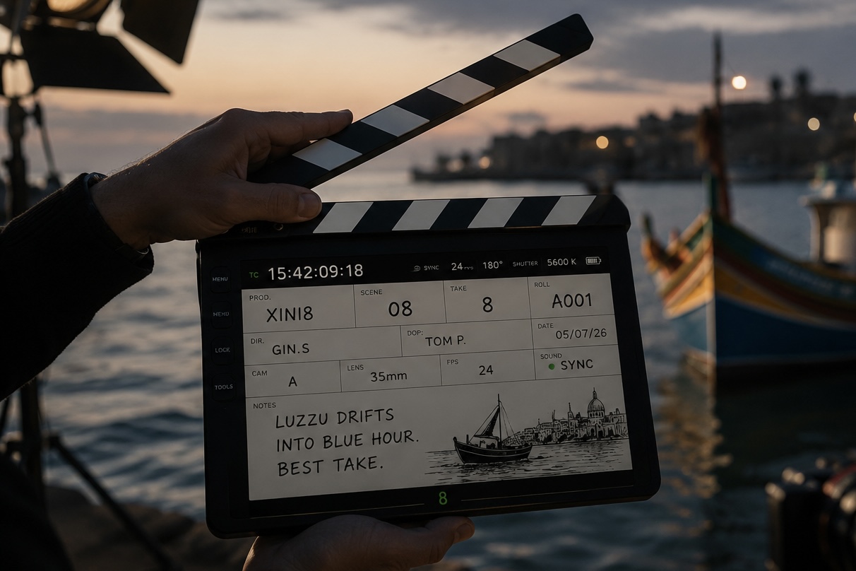 THE 8 SLATE — scene
